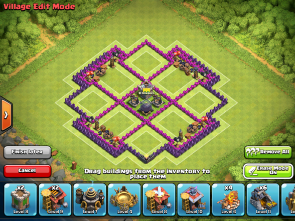 clash of clans level 6 town hall farming